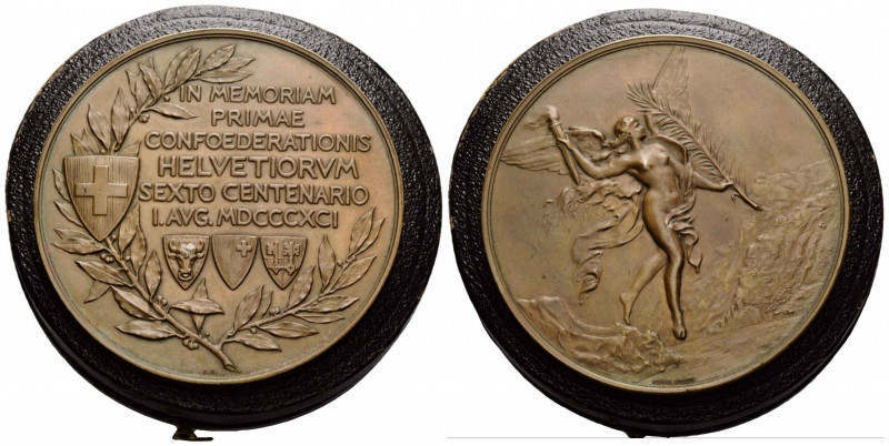 Eidgenossenschaft / Confederation
 Bronzemedaille / Bronze medal 1891. 68.6 mm....