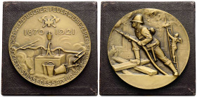 Eidgenossenschaft / Confederation
 Bronzemedaille / Bronze medal 1921. 50 mm.Schweizerischer Feuerwehr-Verein. Société Suisse des Sapeurs-Pompiers. T...