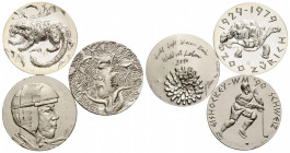 Eidgenossenschaft / Confederation
 Silbermedaille / Silver medal 1986-2011. Ca. 32.9 mm. Hans Erni Medaillen / Medals à ca. 20 g-32 g. Komplette Silb...