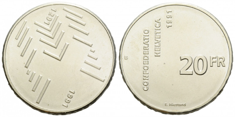 Eidgenossenschaft / Confederation Gedenkmünzen / Commemorative coins
 20 Franke...