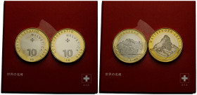 Eidgenossenschaft / Confederation Gedenkmünzen / Commemorative coins
 10 Franken 2004 / 2005. 33.0 mm. Weltausstellung, Schweiz EXPO 2005 Aichi (Japa...