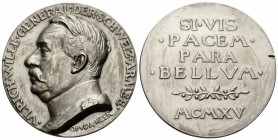 Eidgenossenschaft / Confederation Medaillen & Diverses
 Silbermedaille / Silver medal 1915. 60.3 mm. Silber / Silver. Auf Ulrich Wille, General der S...