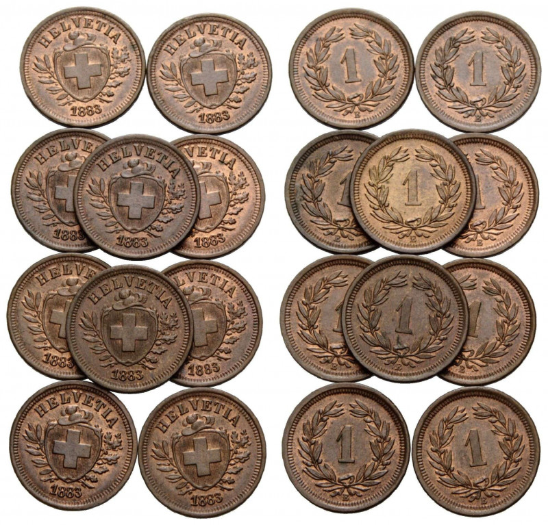 Eidgenossenschaft / Confederation Bundesmünzen / Federal Coins
 1 Rappen 1883. ...
