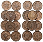 Eidgenossenschaft / Confederation Bundesmünzen / Federal Coins
 1 Rappen 1883. 16.0 mm. Bronze. HMZ 2-1215u. 10 Expl. 1.50 g. Vorzüglich / Extremely ...