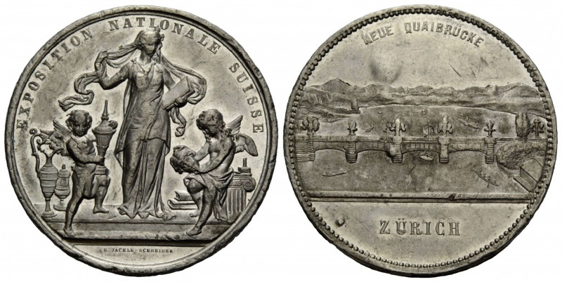 Medaillen / Medals Zürich
 Weissmetallmedaille / White metal medal o.J. / ND. 4...