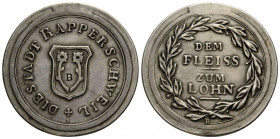 Medaillen / Medals Lot
 Silbermedaille / Silver Medal o.J. / ND. Schweiz, St. Gallen, Rapperswil Stadt. Schulprämie. Exemplare ohne Henkel. Punze "B"...
