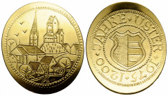 Medaillen / Medals
 Goldmedaille / Gold medal 1975. 30-33 x 33-37 mm. Au 0.900. 1200 Jahre Uster. Stempel von / by Emil Fässler. Münzenkatalog Erwin ...