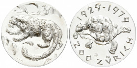 Medaillen / Medals
 Silbermedaille / Silver Medal 1979. 33.0 mm. von Hans Erni (1909 -2015), Zoo Zürich 1929-1979. Hergestellt von / struck by Eidg. ...