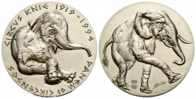 Medaillen / Medals
 Silbermedaille / Silver Medal 1994. 33.0 mm. Hans Erni (1909 -2015). Circus Knie 1919-1994-Panem Et Circenses. Hergestellt von / ...