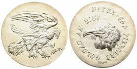 Medaillen / Medals
 Silbermedaille / Silver Medal 1997. 33.0 mm. von Hans Erni (1909 -2015), Natur- und Tierpark Goldau am Rigi. Bartgeier. Hergestel...