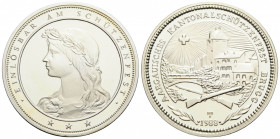 Schützentaler & Schützenmedaillen / Shooting talers & Shooting medals Aargau / Argovia
 50 Franken / 50 Francs 1988. 37 mm. Silber / Silver 0.900. Sc...
