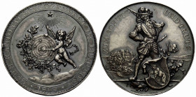 Schützentaler & Schützenmedaillen / Shooting talers & Shooting medals Bern / Berne
 Silbermedaille / Silver medal 1891. 45.0 mm. Burgdorf. Silber Sch...