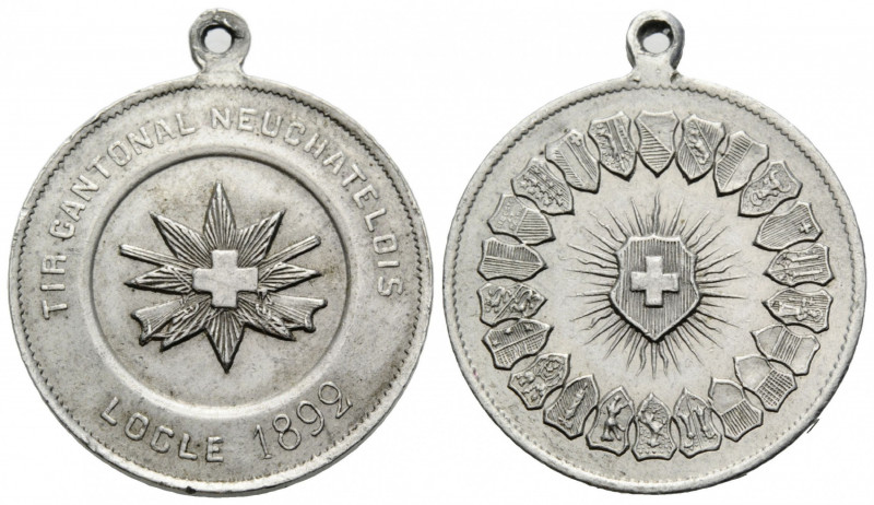Schützentaler & Schützenmedaillen / Shooting talers & Shooting medals Neuenburg ...