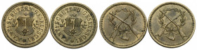 Schützentaler & Schützenmedaillen / Shooting talers & Shooting medals Obwalden
 Schützenjeton / Shooting jeton o.J. / ND. 20.0 mm. Gesamtgewicht / To...