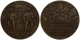 Schützentaler & Schützenmedaillen / Shooting talers & Shooting medals Waadt / Vaud
 Bronzemedaille / Bronze medal 1900. 50.1 mm. Vs. LIBERTÉ ET PATRI...