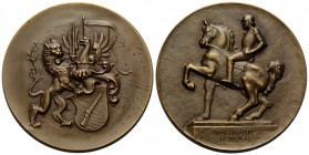 Schützentaler & Schützenmedaillen / Shooting talers & Shooting medals Zürich / Zurich
 Bronzemedaille / Bronze medal o.J. / ND. 60.0 mm. Waldmann Den...