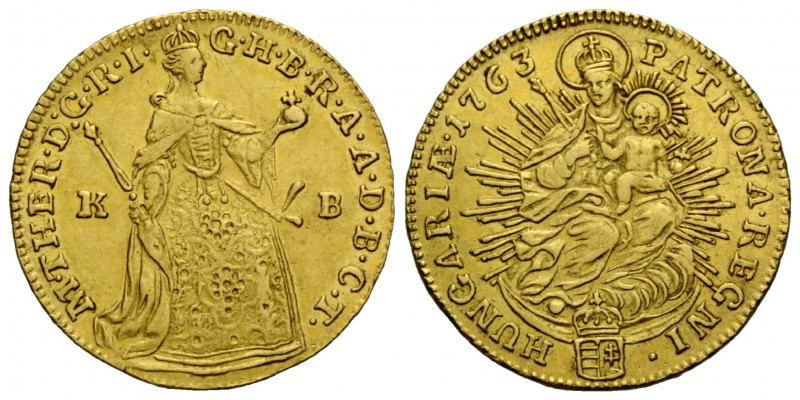 Maria Theresia, 1740-1780 Dukat Körmöc-Kremnitz Mint: K-B. 22.0 mm. Gold 0.986. ...