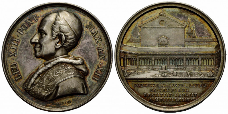 Stadt / City / Città
 1889. 43.5 mm. Weissmetallmedaille / White metal medal. L...