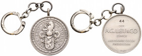 Abzeichen / Badge
 Silber / Silver o. J. / ND. 92.6 mm x 34.3 mm. Silber / Silver 0.900. Mit Ösenverschluss / With eyelet closure. Vs. NES LEU S. IOH...