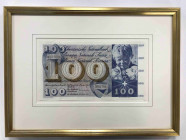 Schweiz / Switzerland Eidgenössische Staatskasse / Federal Treasury
 100 Franken / 100 Francs 1973. 100 Franken / 100 Francs 7. März 1973, Serie Nr. ...