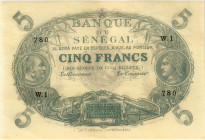 Sénégal
Banque du Sénégal 5 Francs 1874. Pick P. 11. Vorzüglich / Extremely fine.