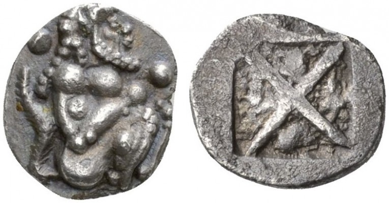 CLASSICAL COINS 
 MACEDONIA 
 SIRIS (&quot;LETE&quot;) 
 1/8 stater, about 50...