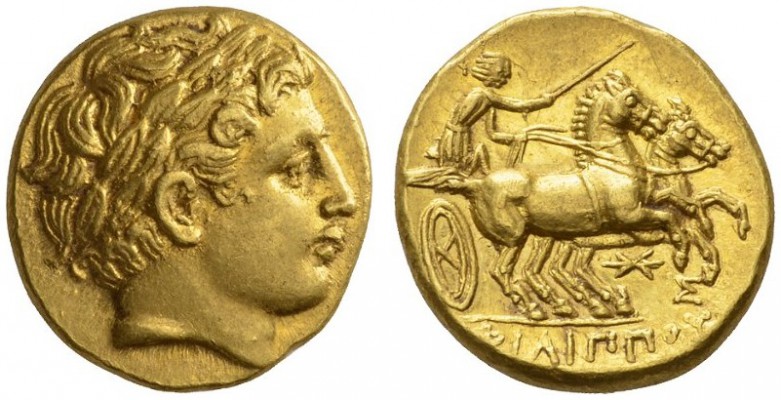 CLASSICAL COINS 
 KINGDOM OF MACEDONIA 
 Stater, gold, posthumous, Pella , abo...
