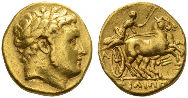 CLASSICAL COINS 
 KINGDOM OF MACEDONIA 
 Stater, gold, posthumous, Amphipolis ...