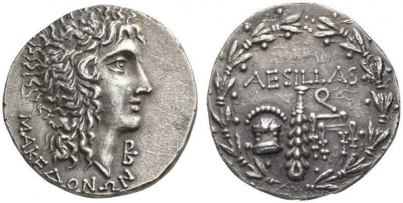 CLASSICAL COINS 
 MACEDONIA UNDER ROMAN RULE 
 AESILLAS, quaestor 80-75 BC. Te...