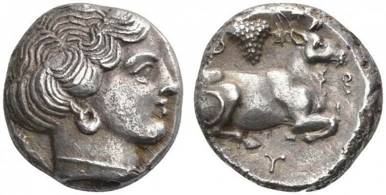 CLASSICAL COINS 
 EUBOEA 
 EUBOEAN LEAGUE 
 Stater, about 375-357 BC. AR 12.2...