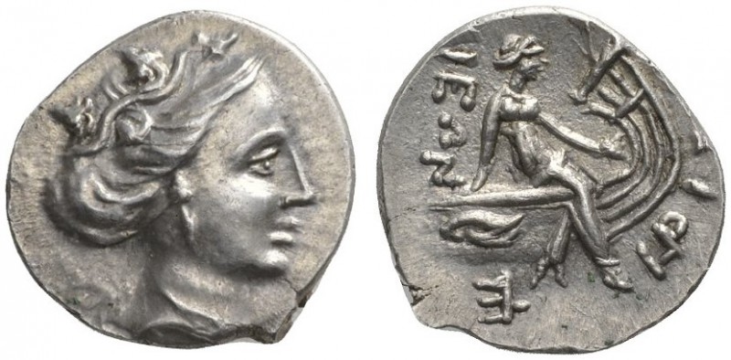 CLASSICAL COINS 
 EUBOEA 
 HISTIAIA 
 Tetrobol, about 168-146 BC. AR 2.38 g. ...
