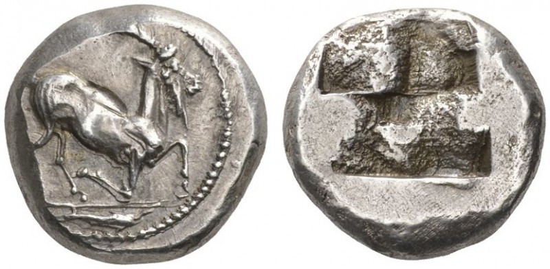 CLASSICAL COINS 
 CYCLADIC ISLANDS 
 PAROS 
 Drachm, about 510-490 BC. AR 6.0...
