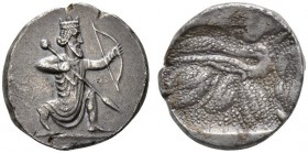 CLASSICAL COINS 
 COINAGE OF PERSIAN SATRAPS IN ASIA MINOR 
 UNKNOWN SATRAPS 
 Tetradrachm, struck in Ionia , about 370-340 BC. AR 15.03 g. Great K...