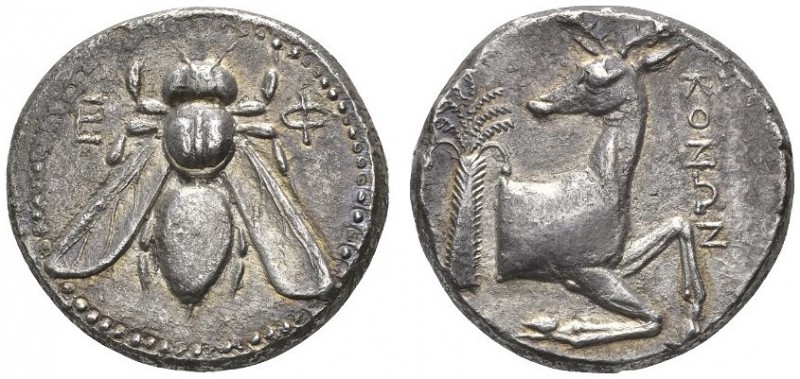 CLASSICAL COINS 
 IONIA 
 EPHESUS 
 Tetradrachm, about 390-380 BC. AR 14.94 g...