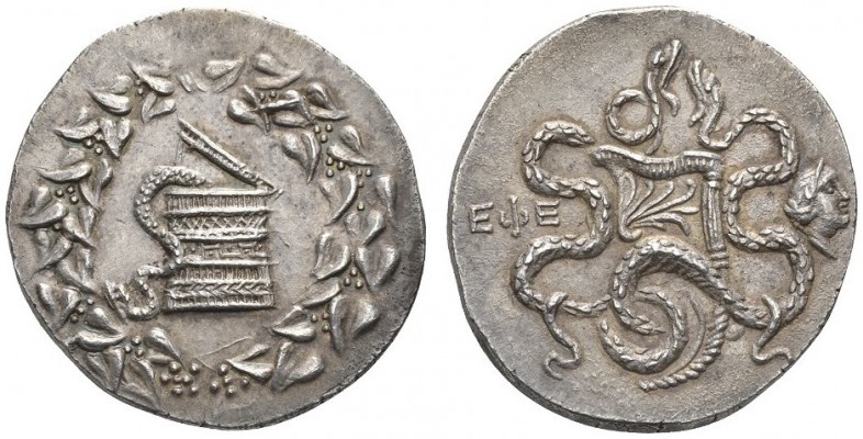 CLASSICAL COINS 
 IONIA 
 EPHESUS 
 Cistophoric tetradrachm, about 166-160 BC...