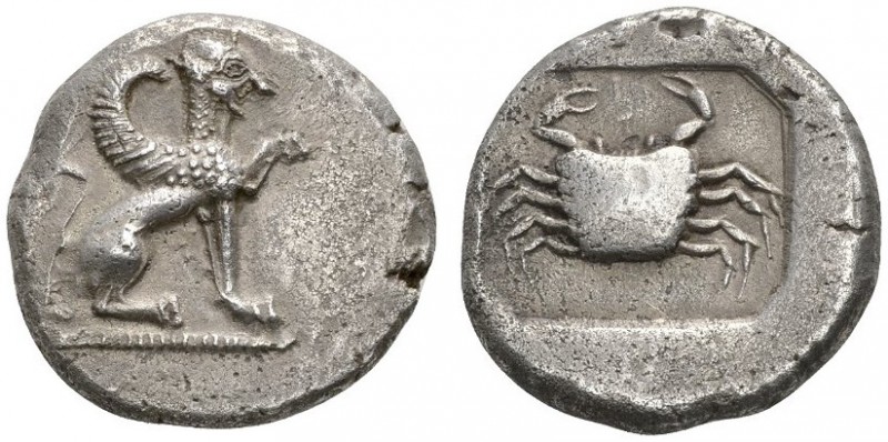 CLASSICAL COINS 
 LYCIAN DYNASTS 
 Stater, about 500-480 BC. AR 9.19 g. Sphinx...