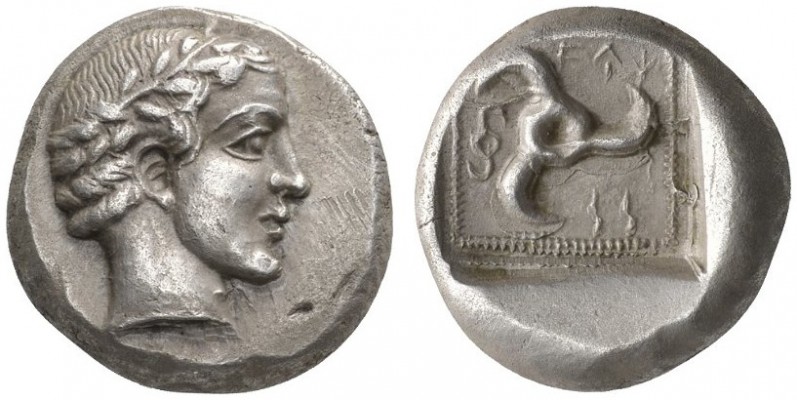 CLASSICAL COINS 
 LYCIAN DYNASTS 
 VEKHSERE I, about 460-440 BC. Stater. AR 8....