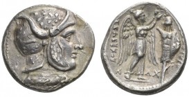 CLASSICAL COINS 
 SELEUCID KINGDOM OF SYRIA 
 SELEUCUS I NICATOR, king 312-280 BC. Drachm, Susa , about 305-295 BC. AR 3.13 (!) g. Draped bust of Al...
