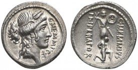 ROMAN COINS 
 ROMAN REPUBLIC 
 C. Memmius , about 56 BC. Denarius. AR 3.96 g. C. MEMMI. C.F. Head of Ceres r., wearing wreath of corn ears, the hair...