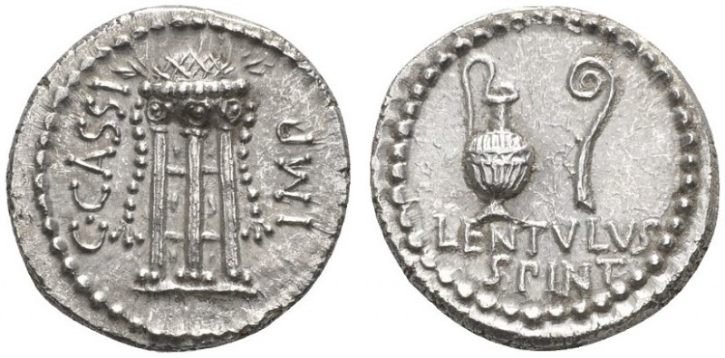 ROMAN COINS 
 IMPERATORIAL COINAGE 
 C. Cassius, imp. and Lentulus Spinther. D...