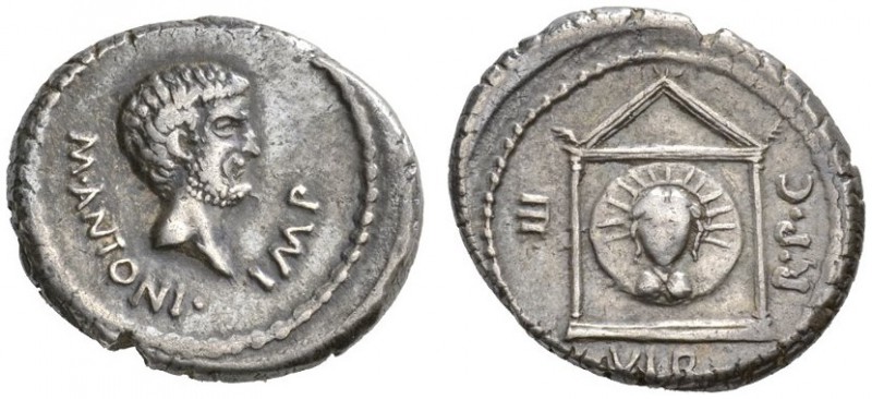 ROMAN COINS 
 IMPERATORIAL COINAGE 
 Mark Antony , 