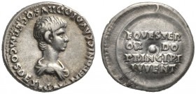 ROMAN COINS 
 ROMAN EMPIRE 
 NERO Caesar, 50-54. Denarius, struck under Claudius, Lugdunum . AR 3.69 g. NERONI CLAVDIO DRVSO GERM COS DESIGN Youthfu...