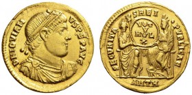 ROMAN COINS 
 ROMAN EMPIRE 
 JOVIANUS, 363-364. Solidus, Antiochia , 363. AV 4.48 g. DN IOVIAN - VS PEP AVG Diademed, draped and cuirassed bust r. R...