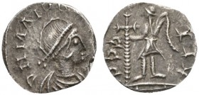 ROMAN COINS 
 ROMAN EMPIRE 
 MAJORIAN, 457-461. Siliqua (?), mint in Gaul . AR 0.70 g. DN MAIOR[IANE PT AVG] Draped, cuirassed bust with diadem r. R...
