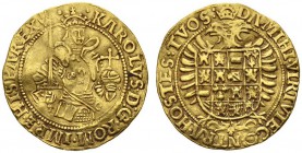EUROPEAN COINS & MEDALS 
 BELGIEN 
 BRABANT 
 Karl V. (Karl I. von Spanien), 1506-1555. Real d'or o.J., Antwerpen. Delm. 97; Fr. 56. 5,24 g.
 GOLD...
