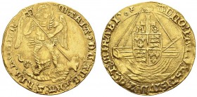 EUROPEAN COINS & MEDALS 
 CHOICE COLLECTION OF ENGLISH GOLD COINS 
 Mary, 1553-1554. Angel n.d., London. Privy mark pomegranate. MARIA D G ANG FRA Z...