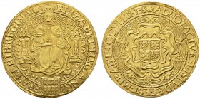 EUROPEAN COINS & MEDALS 
 CHOICE COLLECTION OF ENGLISH GOLD COINS 
 Elizabeth I, 1558-1603. Sovereign (30 Shillings) n.d. (1583-1603), London. Initi...