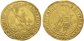EUROPEAN COINS & MEDALS 
 CHOICE COLLECTION OF ENGLISH GOLD COINS 
 James I, 1603-1625. Sovereign n.d. (1603-1604), London. Initial mark thistle. Fi...