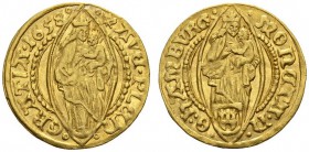 DEUTSCHE MÜNZEN UND MEDAILLEN 
 HAMBURG 
 STADT 
 Dukat 1658. Fr. 1100; Gaed. 105. 3,54 g.
 GOLD. Sehr schön