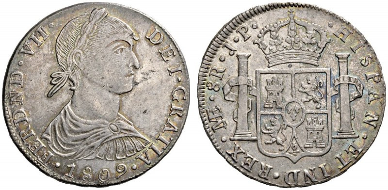 COINS & MEDALS FROM OVERSEAS 
 PERU 
 Ferdinand VII, 1808-1833. 8 Reales 1809 ...